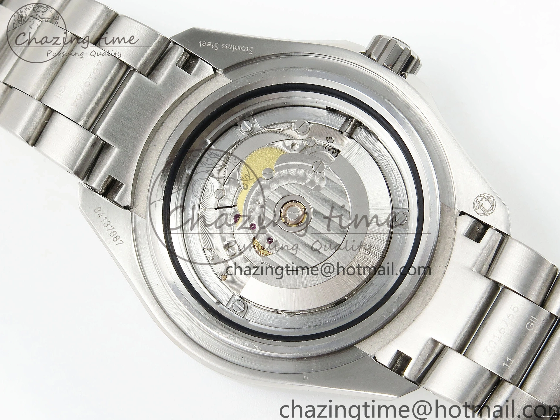 0506 EasyCare SEAMASTER PLANET OCEAN 6000M ULTRA DEEP 45.5MM SS TF 1:1 BEST EDITION BLUE DIAL BLACK BEZEL ON SS BRACELET A 7760